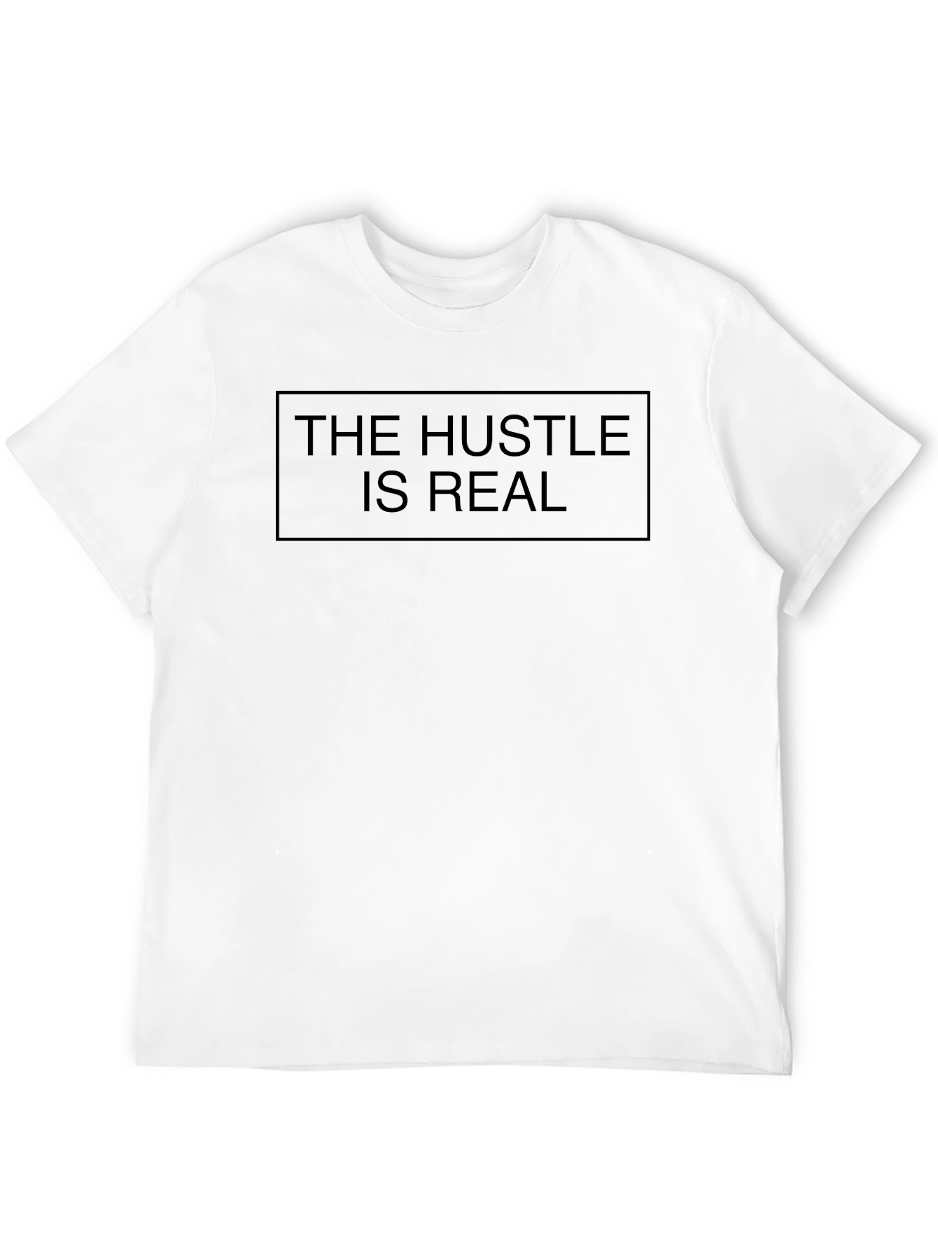 The Hustle Is Real Graphic Tee - Black