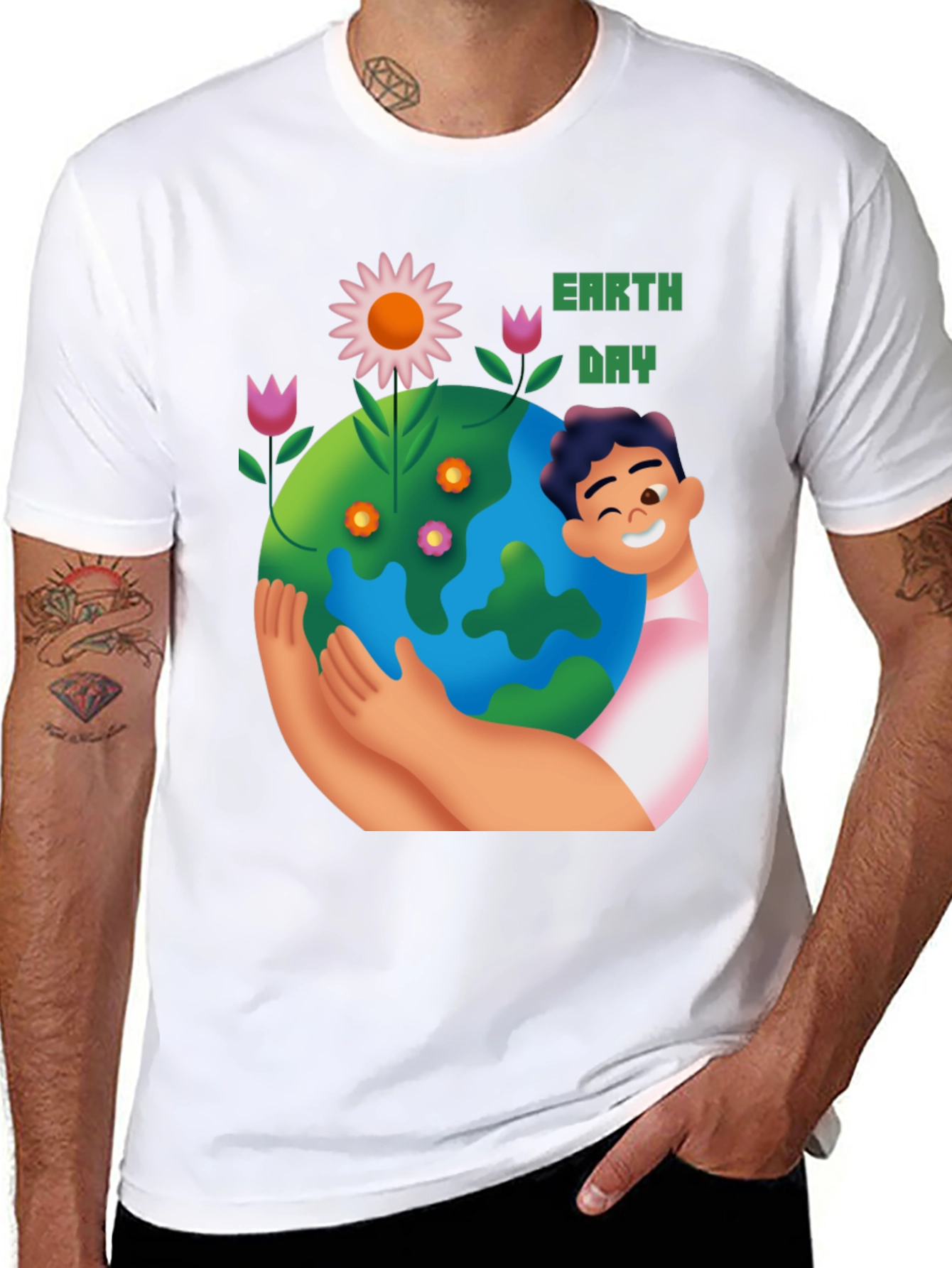 Earth Day T-Shirt - Hug the Planet Tee