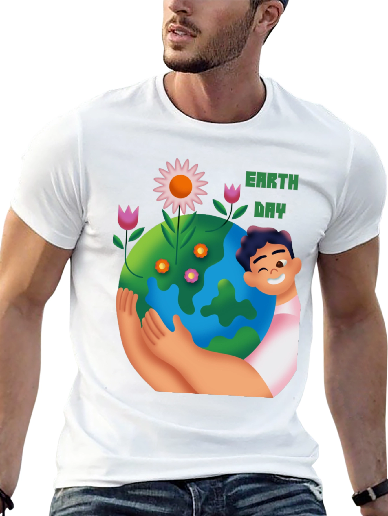 Earth Day T-Shirt - Hug the Planet Tee