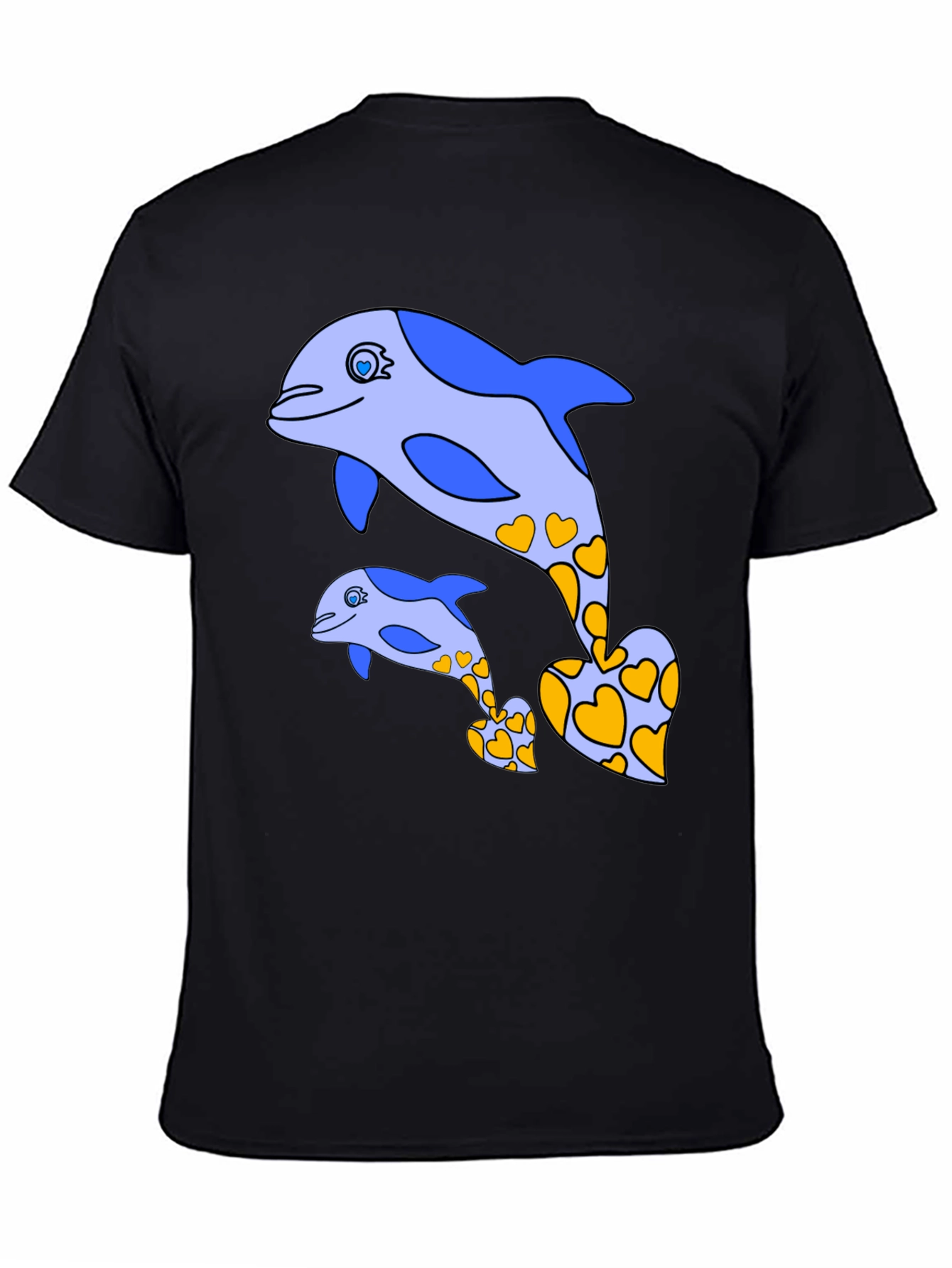 Dolphin Heart Tee - Cute Marine Life Shirt