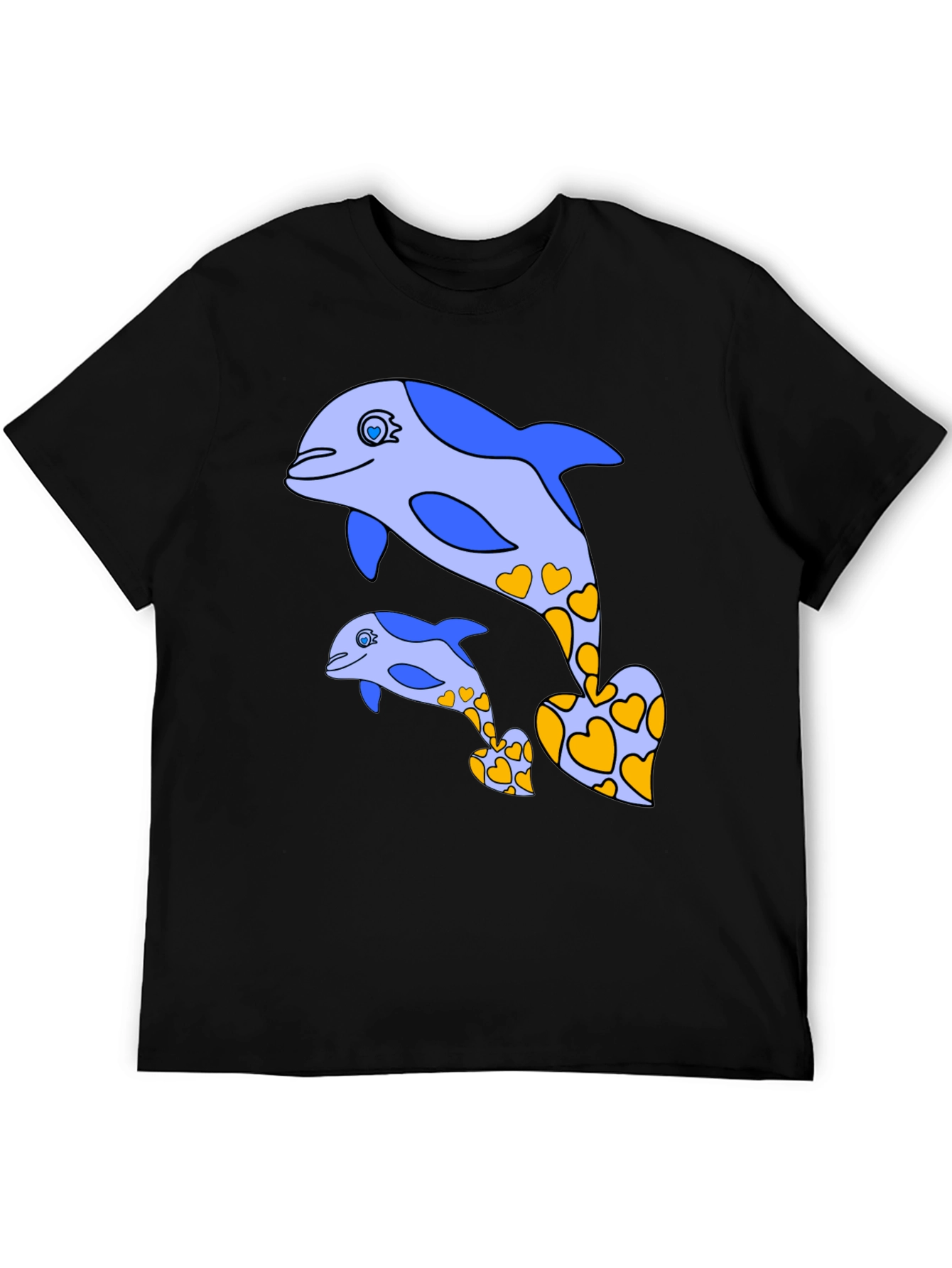 Dolphin Heart Tee - Cute Marine Life Shirt