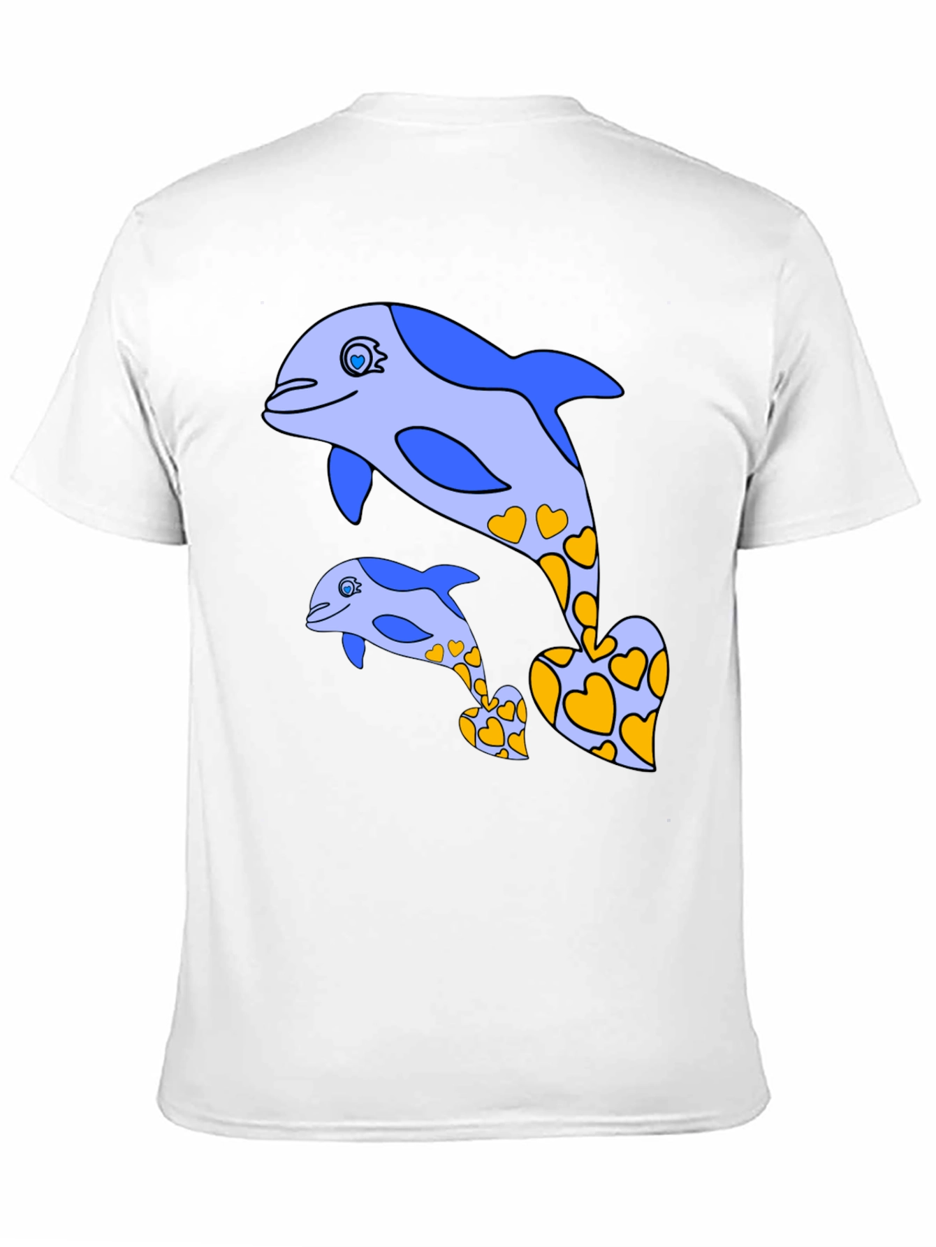 Dolphin Heart Tee - Cute Marine Life Shirt