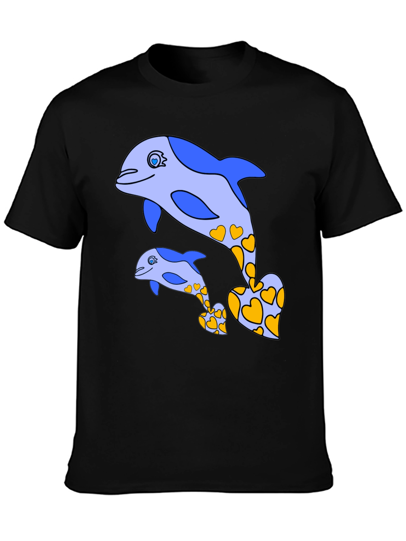 Dolphin Heart Tee - Cute Marine Life Shirt