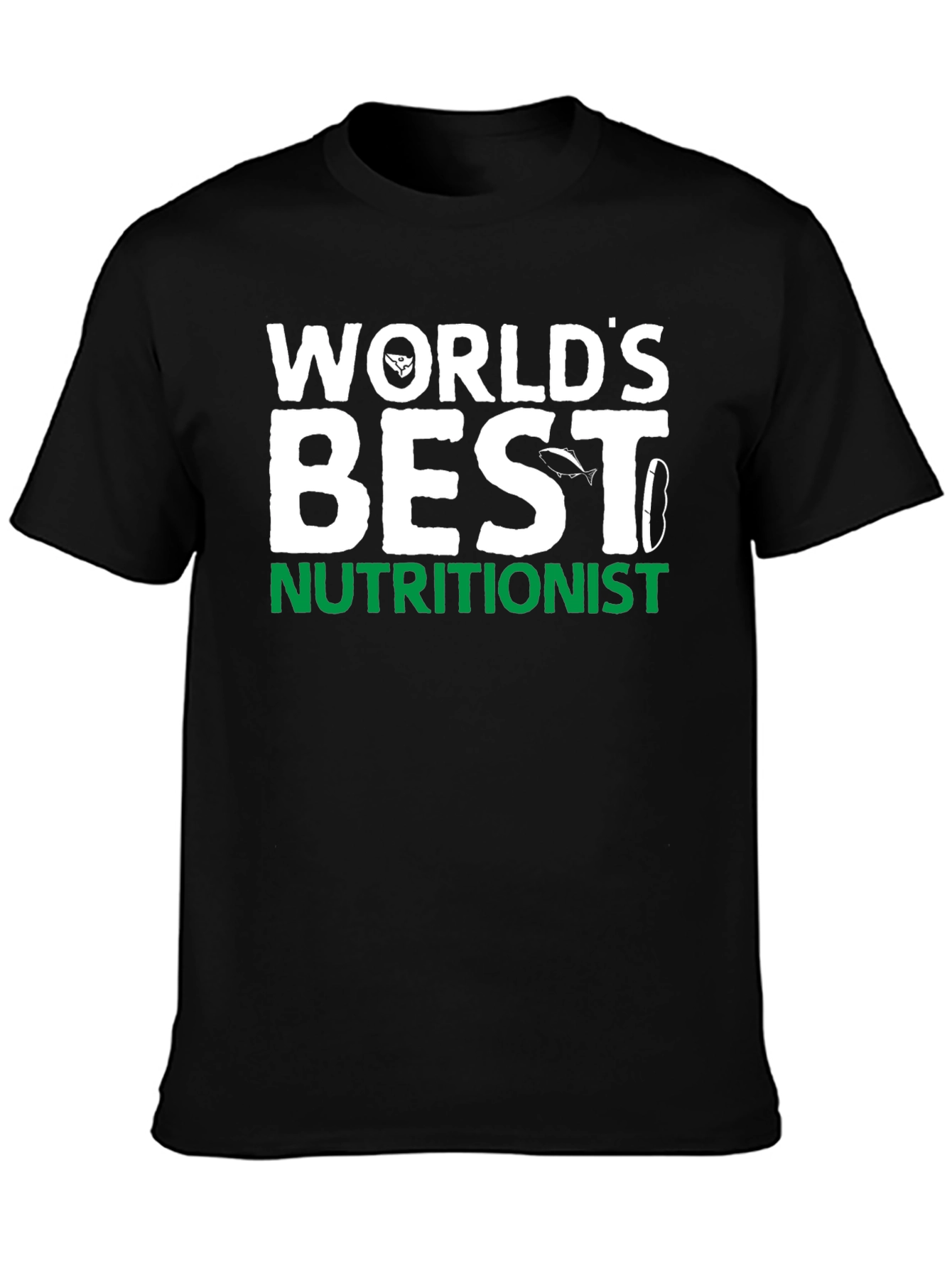 Worlds Best Nutritionist Black T-Shirt