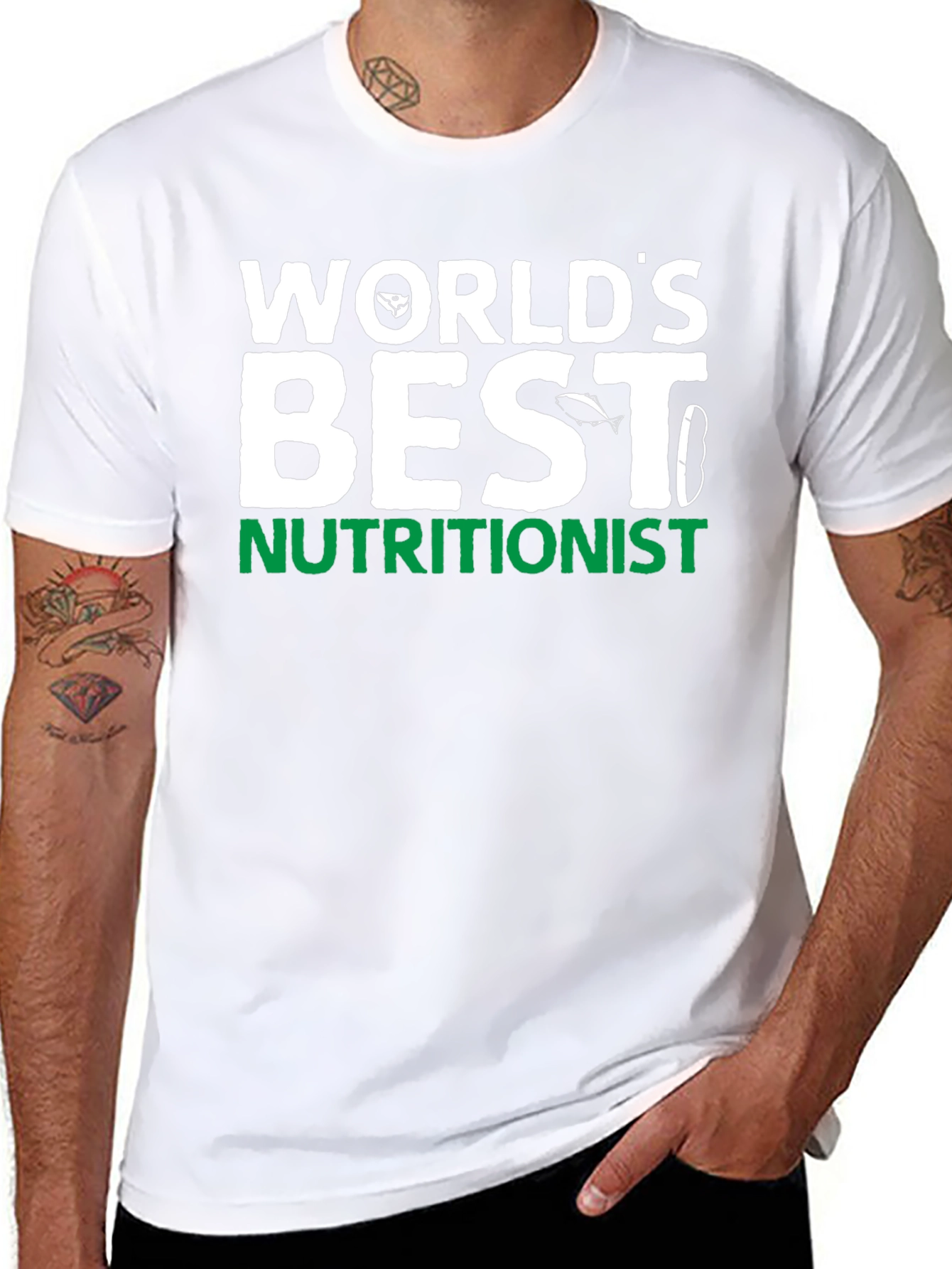 Worlds Best Nutritionist Black T-Shirt