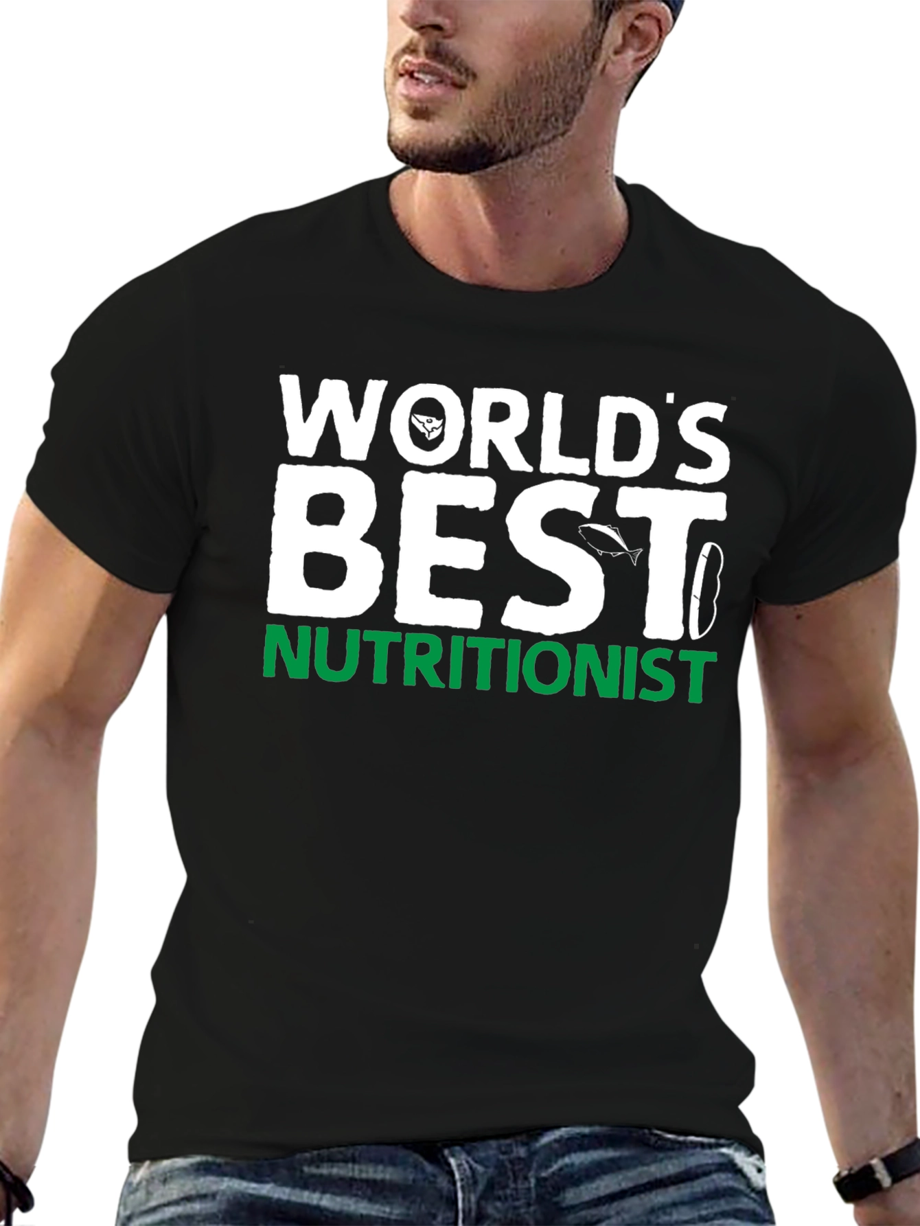 Worlds Best Nutritionist Black T-Shirt