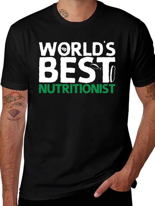 Worlds Best Nutritionist Black T-Shirt