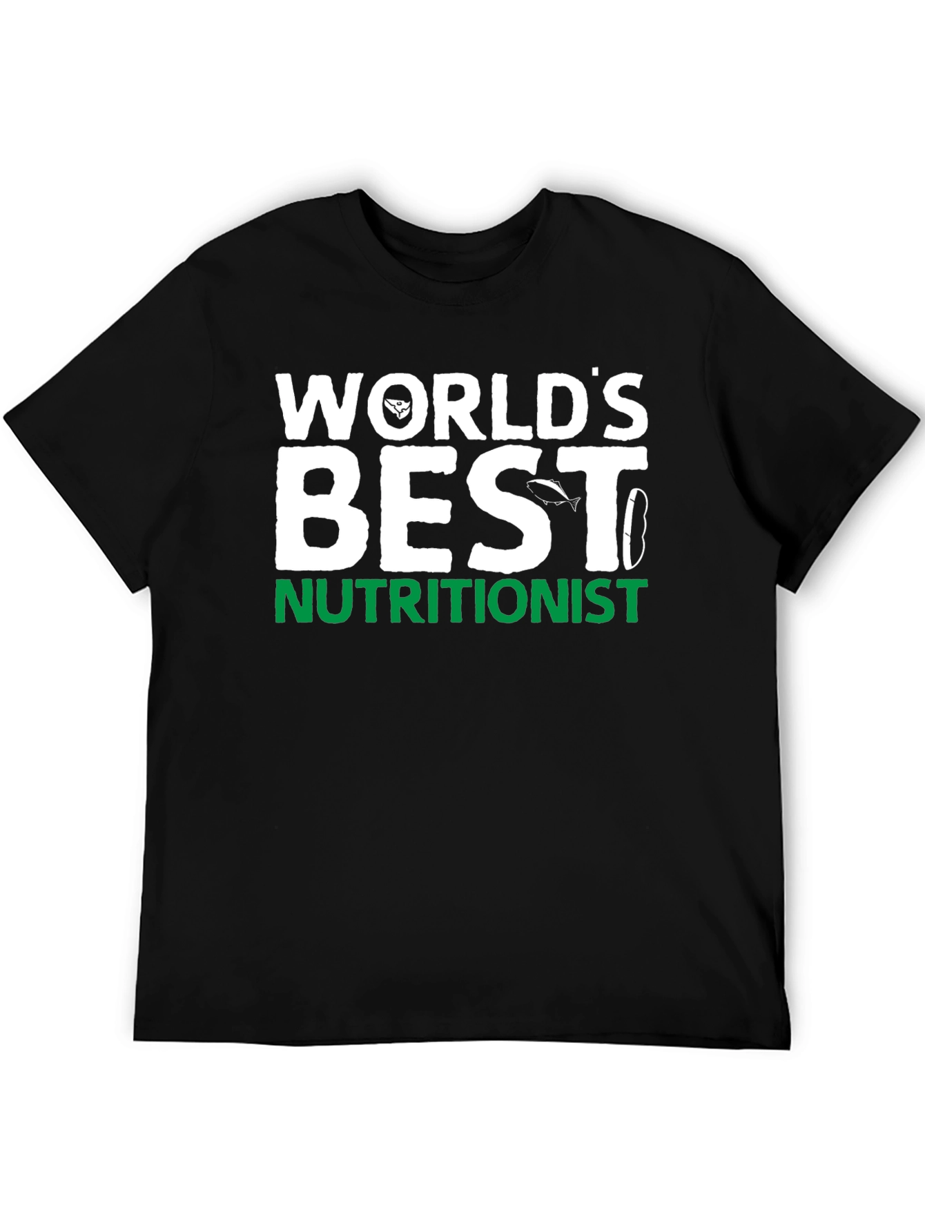Worlds Best Nutritionist Black T-Shirt