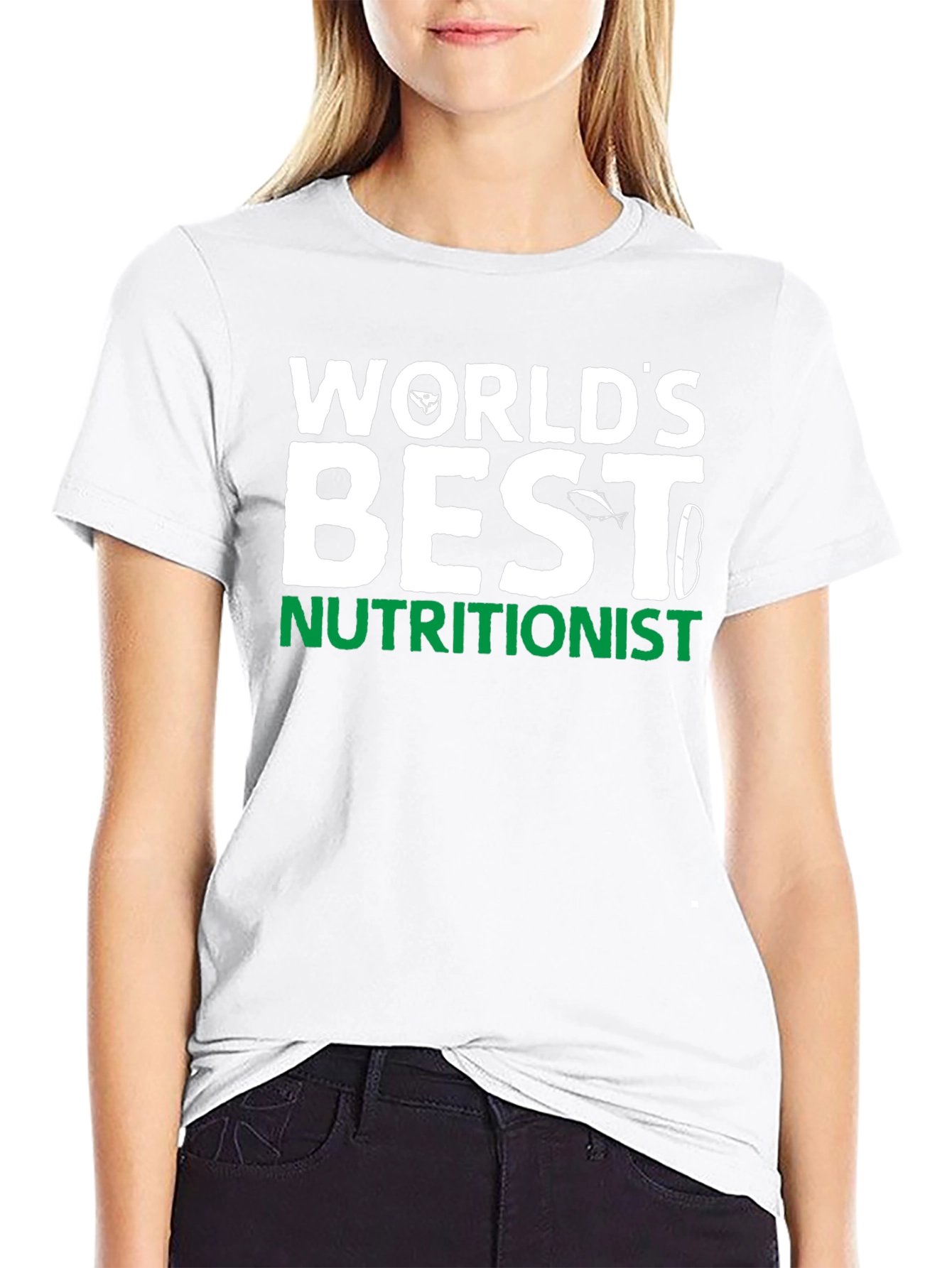 Worlds Best Nutritionist Black T-Shirt