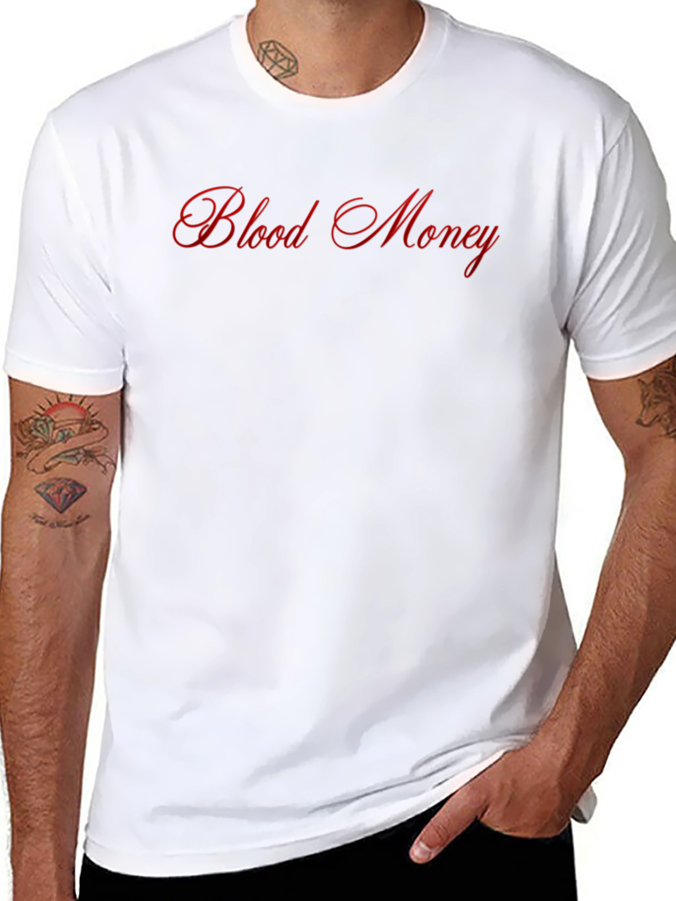 Blood Money Graphic T-Shirt - Mens Casual Tee