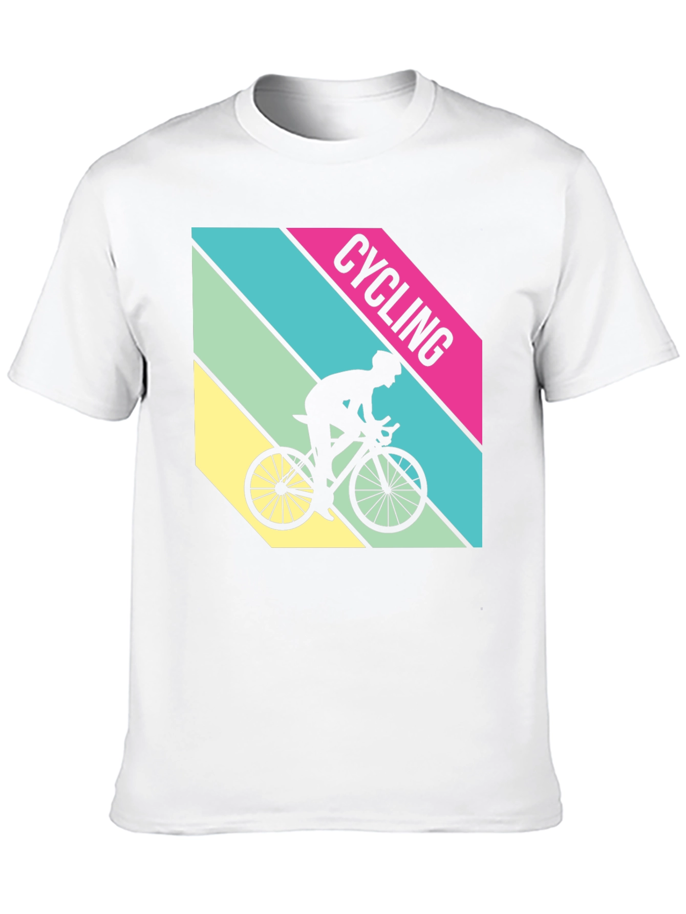 Cycling T-Shirt Retro Style Bike Rider Graphic Tee