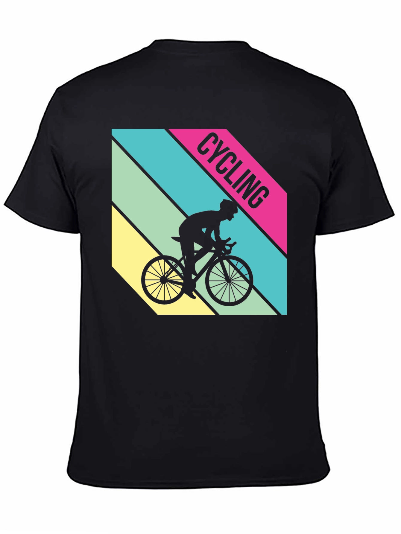 Cycling T-Shirt Retro Style Bike Rider Graphic Tee