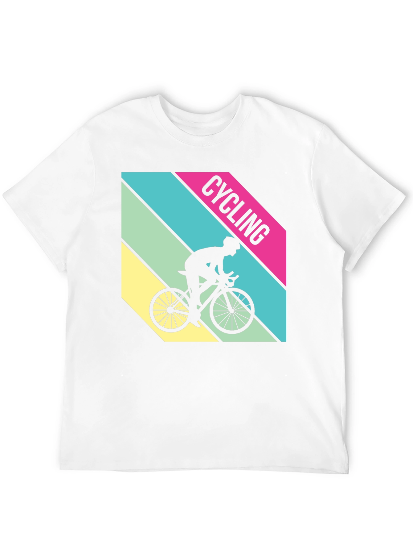 Cycling T-Shirt Retro Style Bike Rider Graphic Tee
