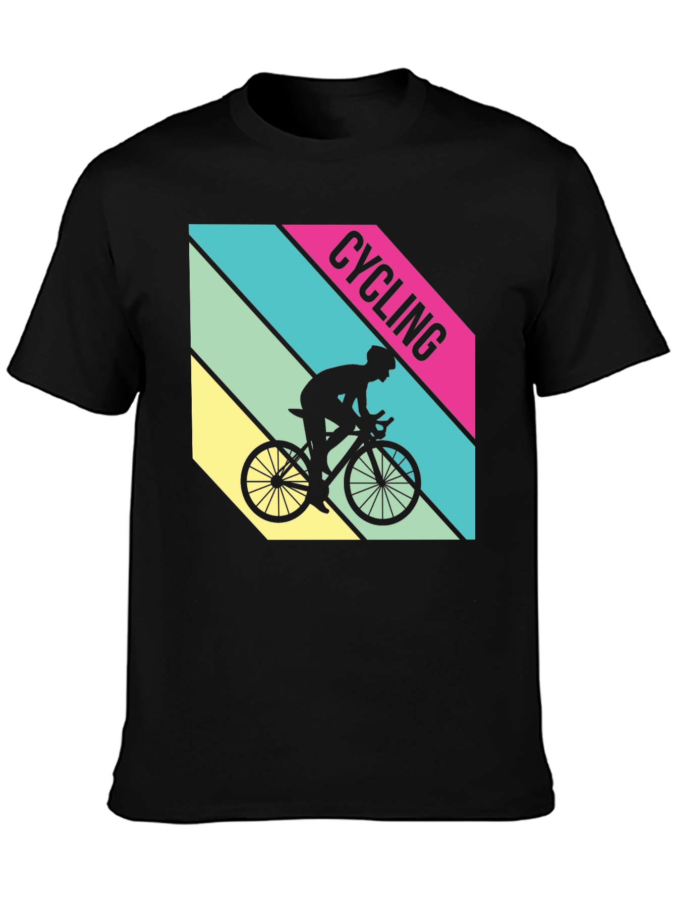 Cycling T-Shirt Retro Style Bike Rider Graphic Tee