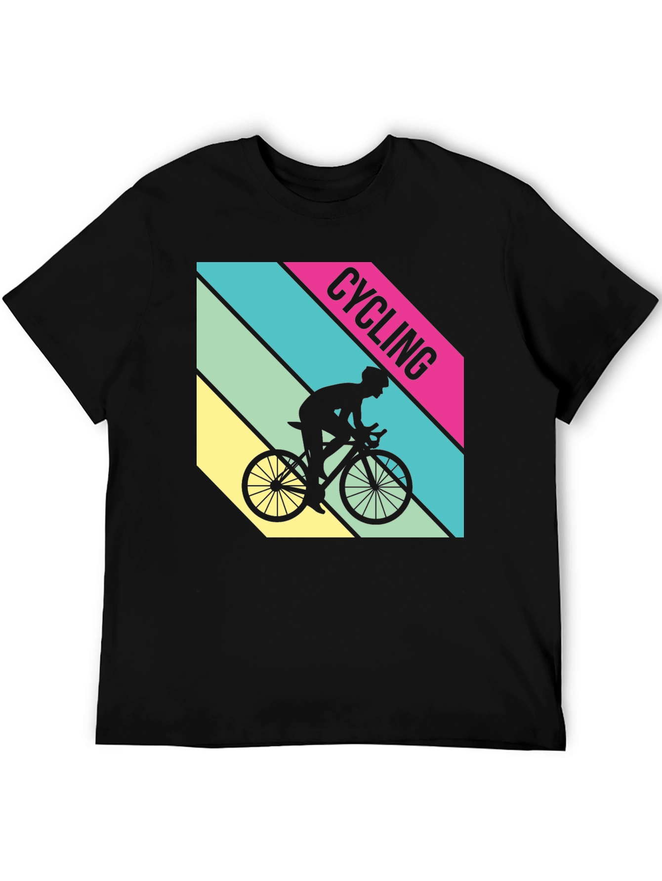 Cycling T-Shirt Retro Style Bike Rider Graphic Tee