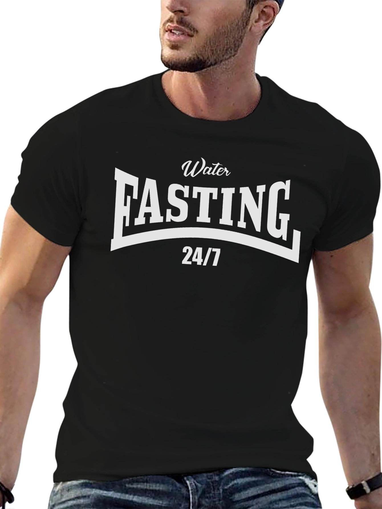 Water Fasting 24/7 Graphic T-Shirt