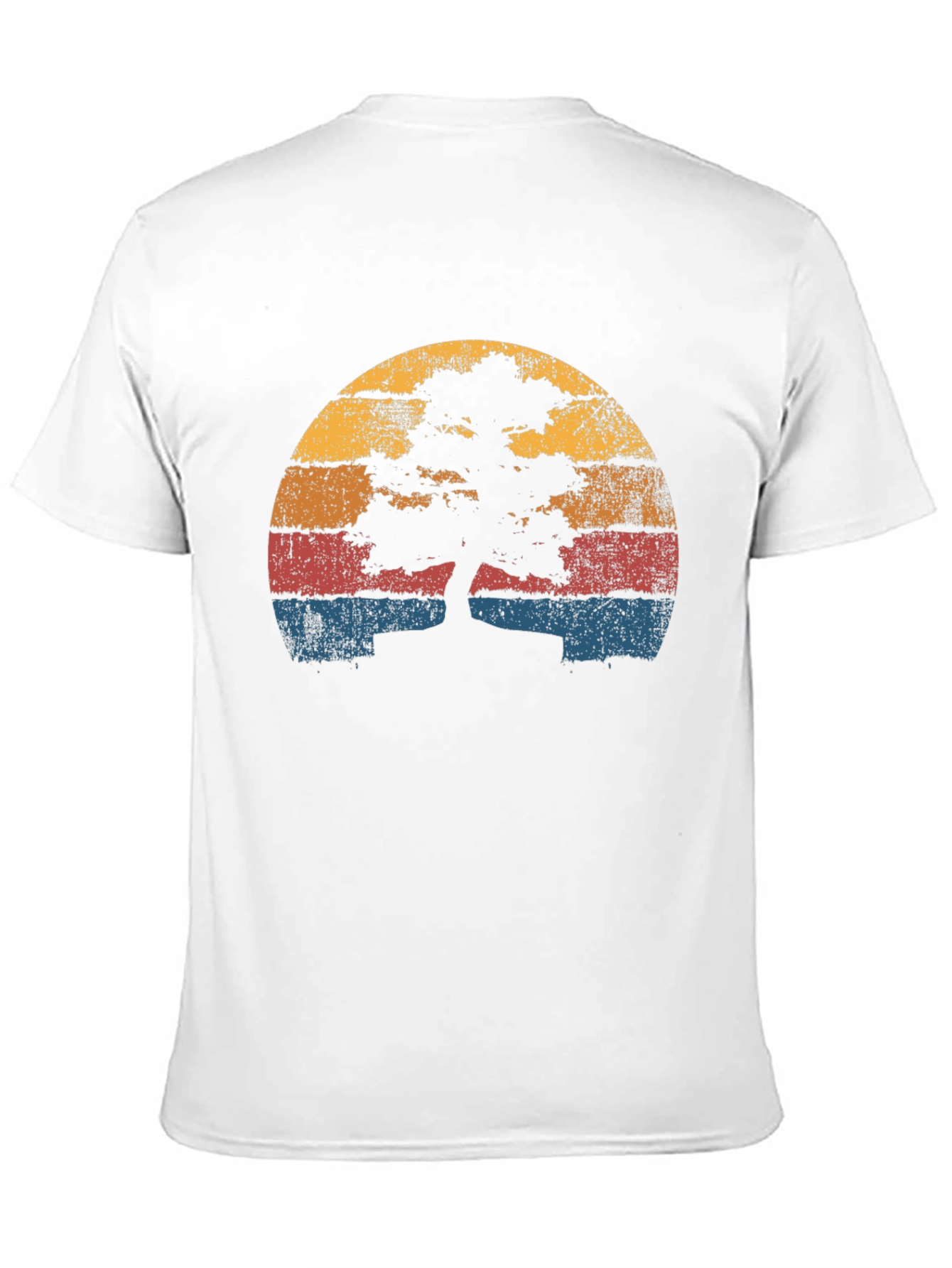 Retro Bonsai Tree Sunset T-Shirt