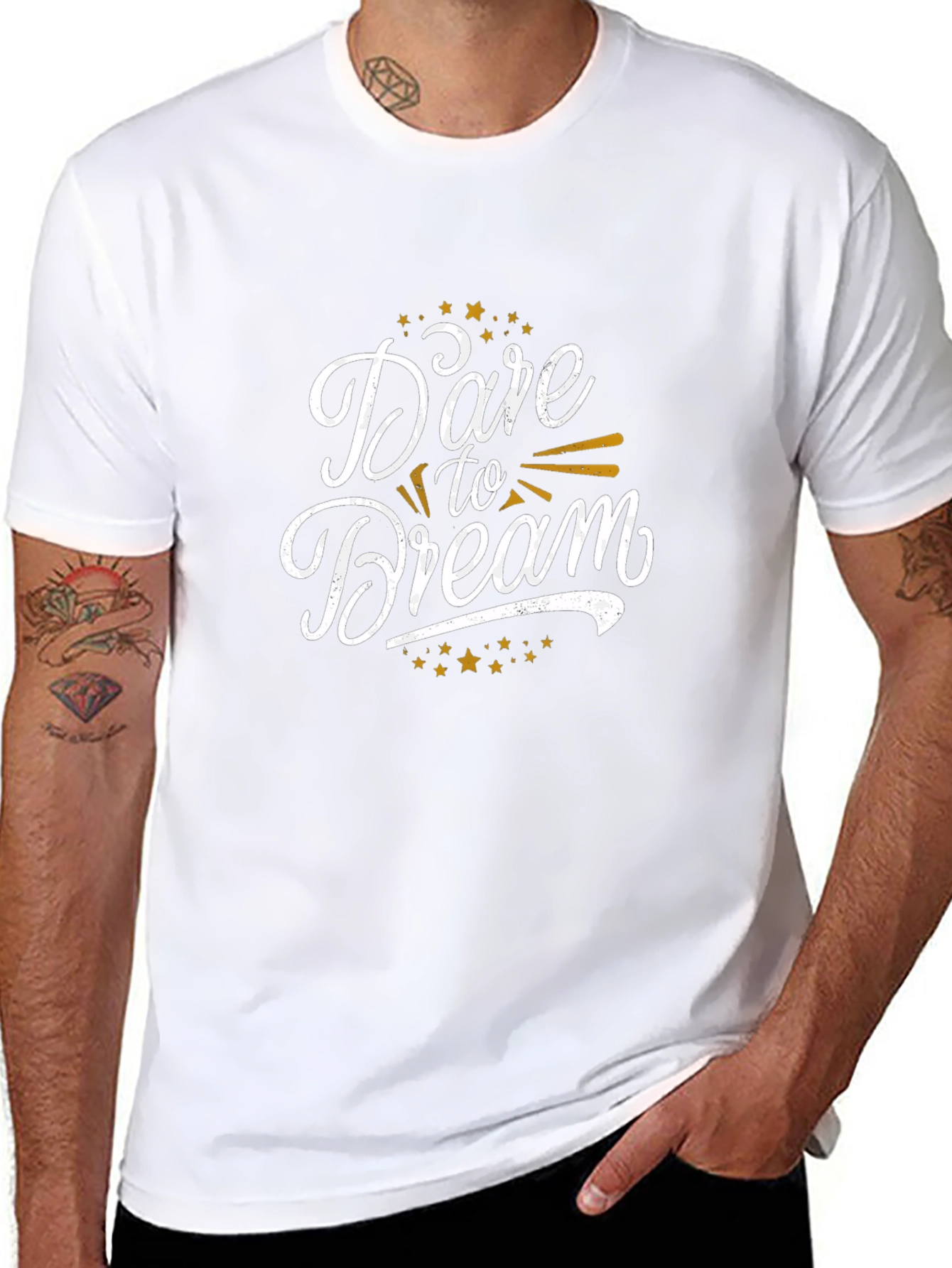 Dare to Dream Graphic T-Shirt - Black