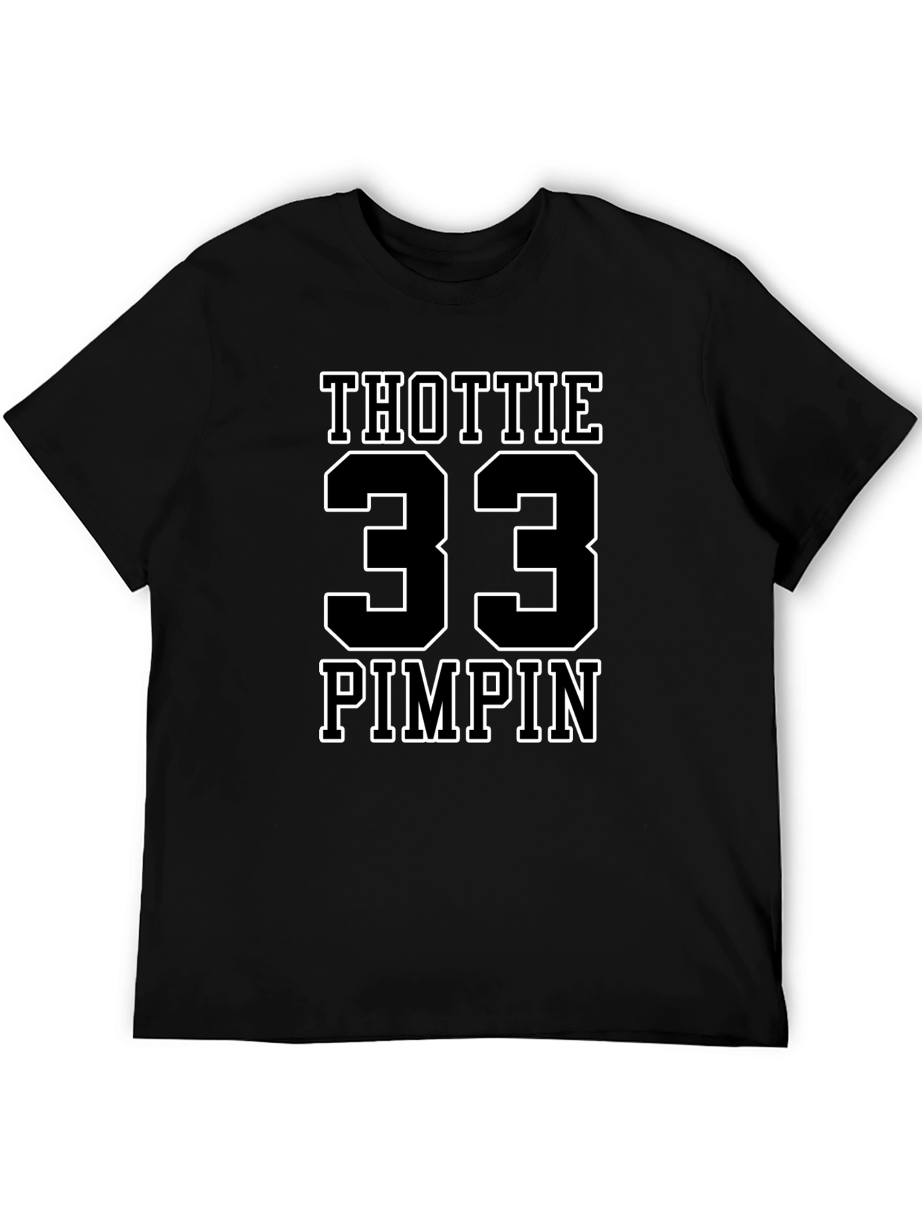 Thottie 33 Pimpin Graphic T-Shirt - Black