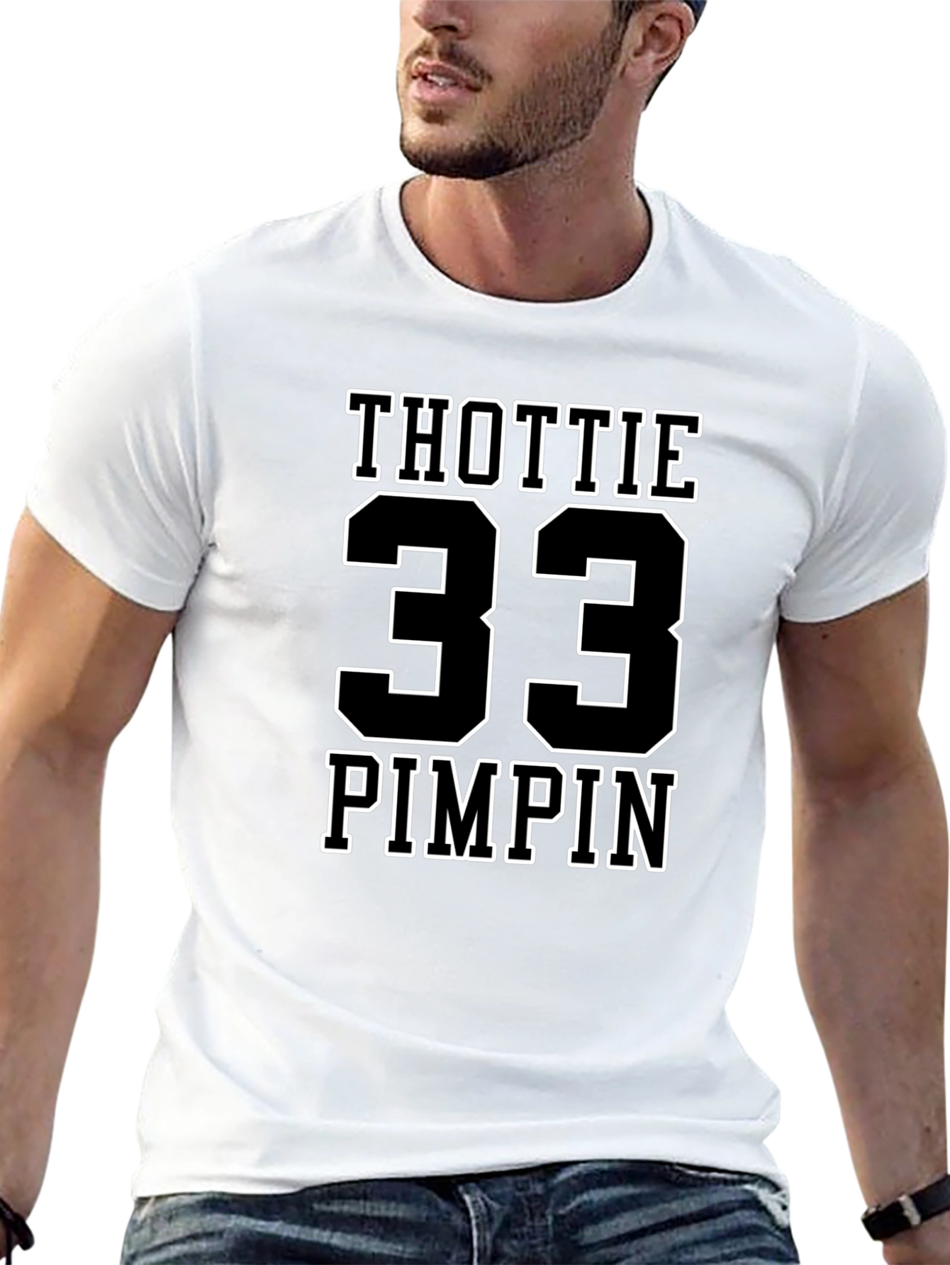 Thottie 33 Pimpin Graphic T-Shirt - Black