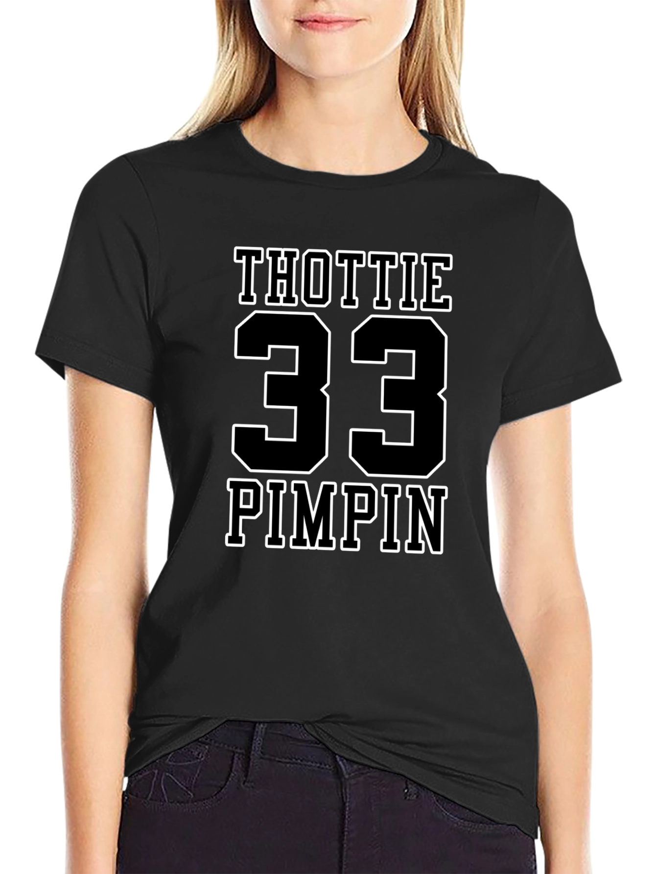 Thottie 33 Pimpin Graphic T-Shirt - Black