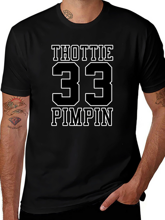 Thottie 33 Pimpin Graphic T-Shirt - Black