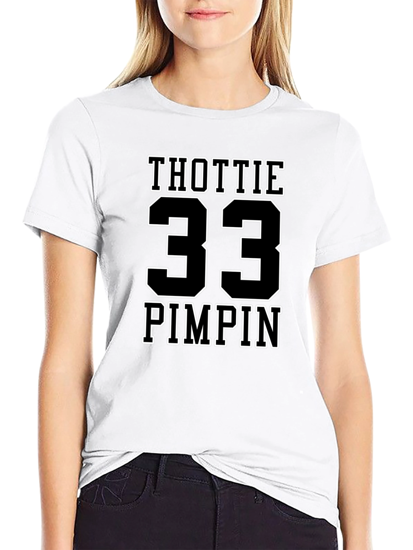 Thottie 33 Pimpin Graphic T-Shirt - Black