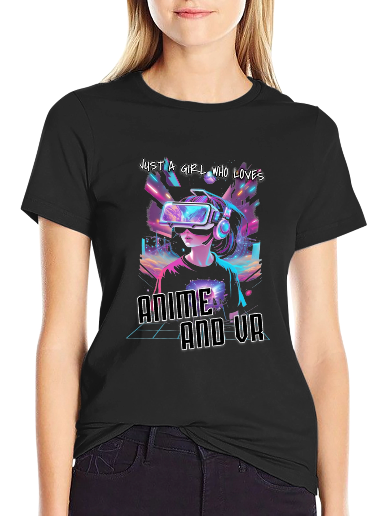 Anime and VR Girls T-Shirt - Gamer Tee