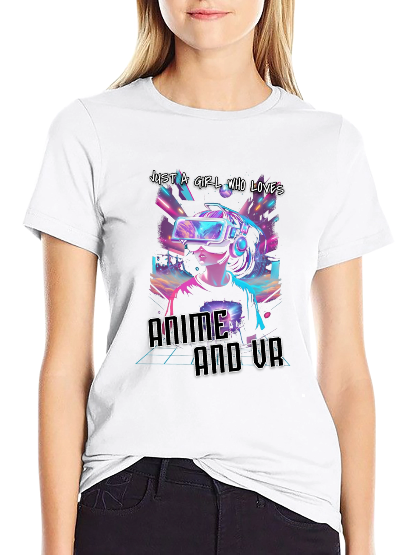 Anime and VR Girls T-Shirt - Gamer Tee