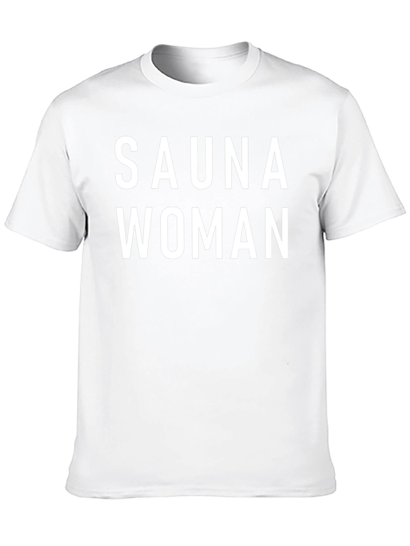 Sauna Woman Graphic Tee - Black Cotton T-Shirt