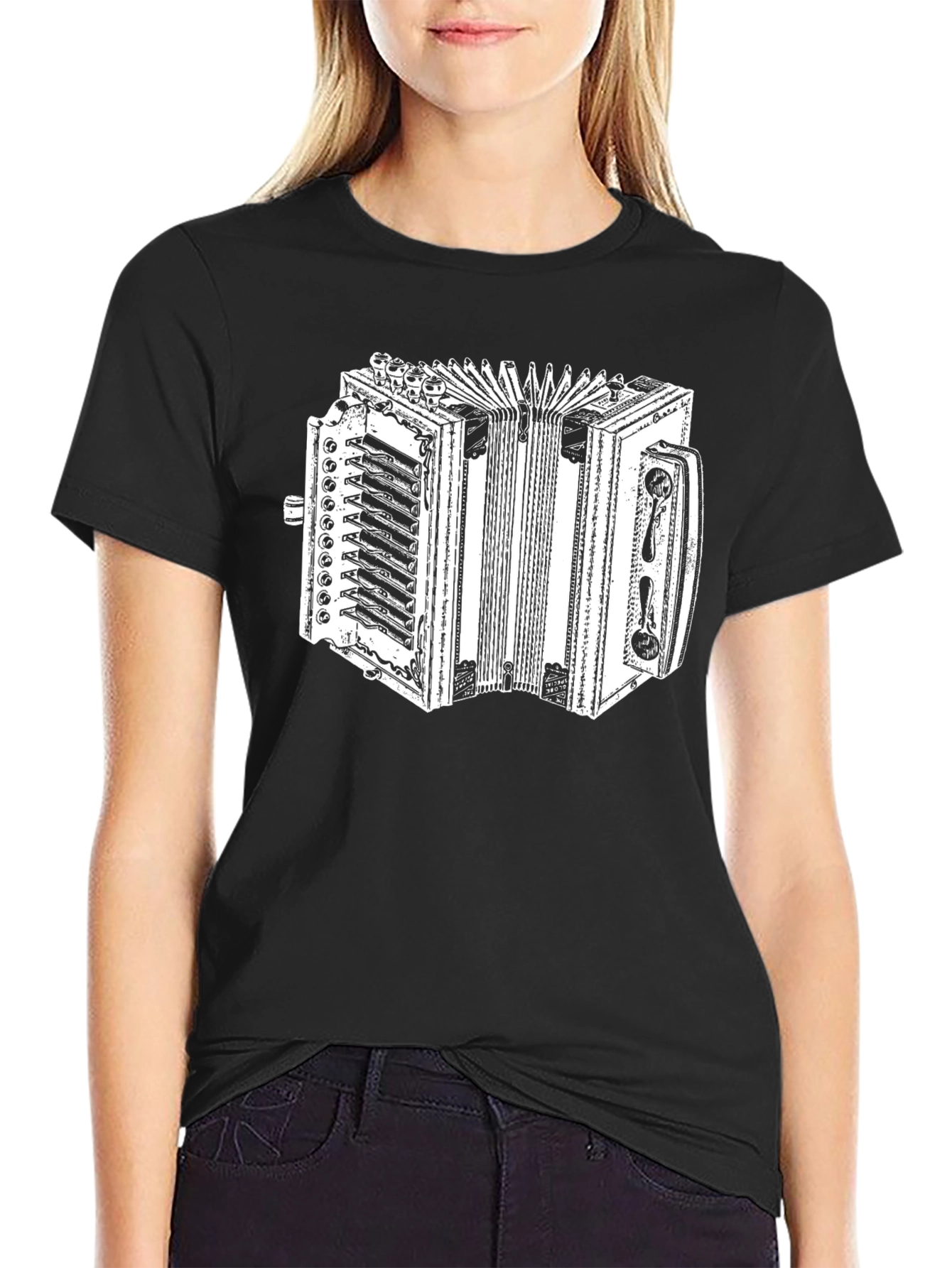 Accordion Graphic Tee - Musician Style