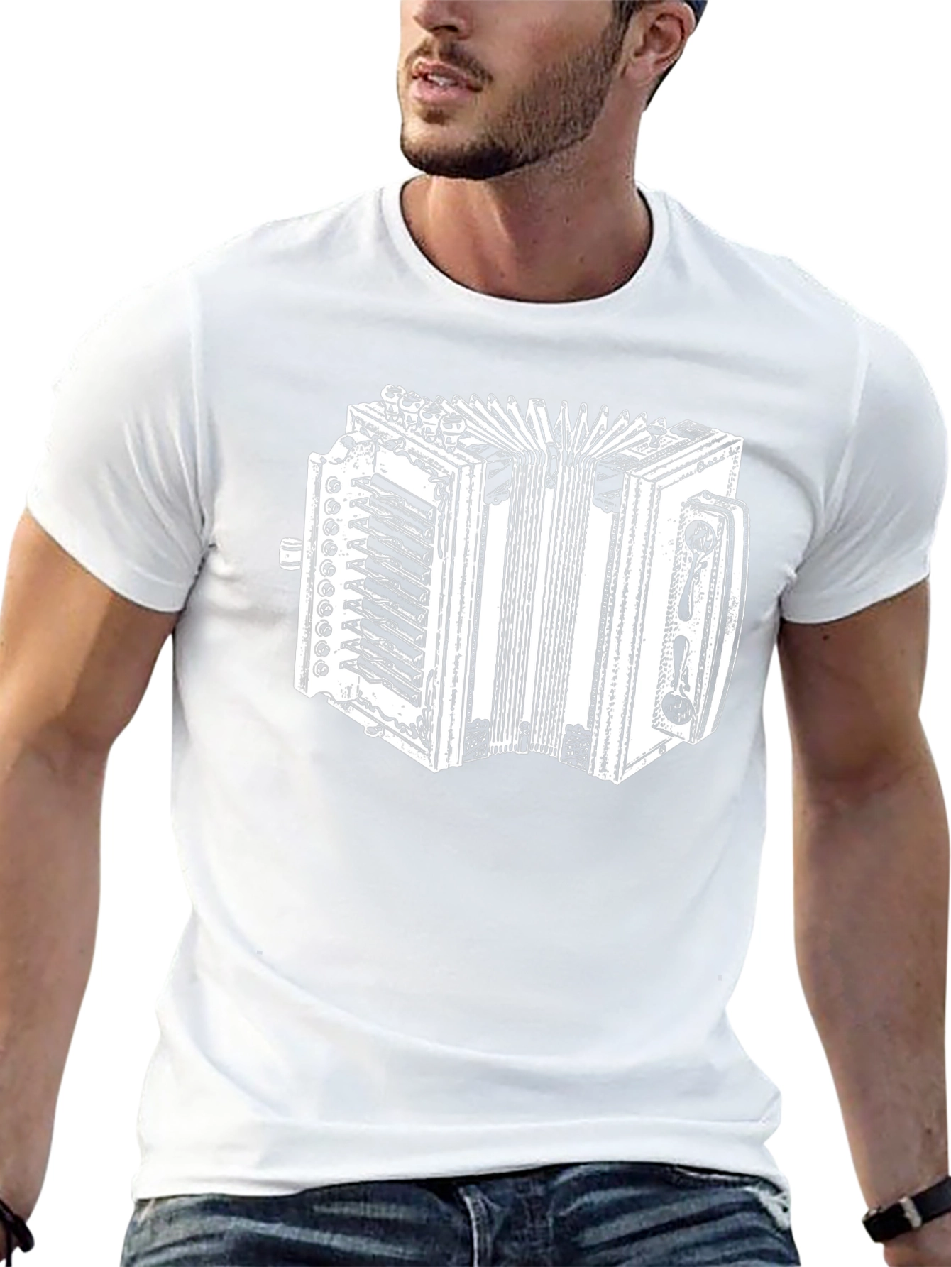 Accordion Graphic Tee - Musician Style