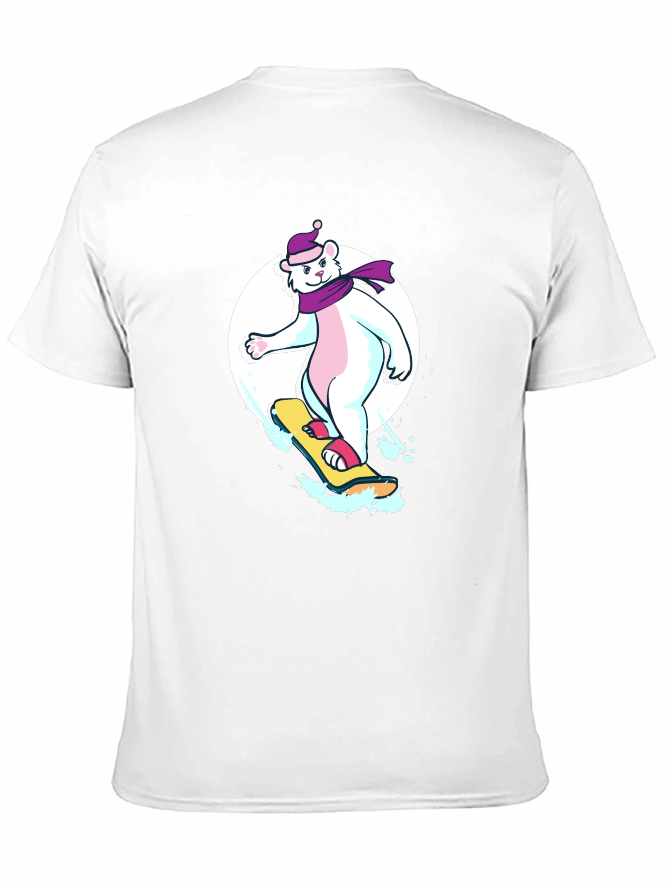 Cool Bear Snowboarder Graphic Tee