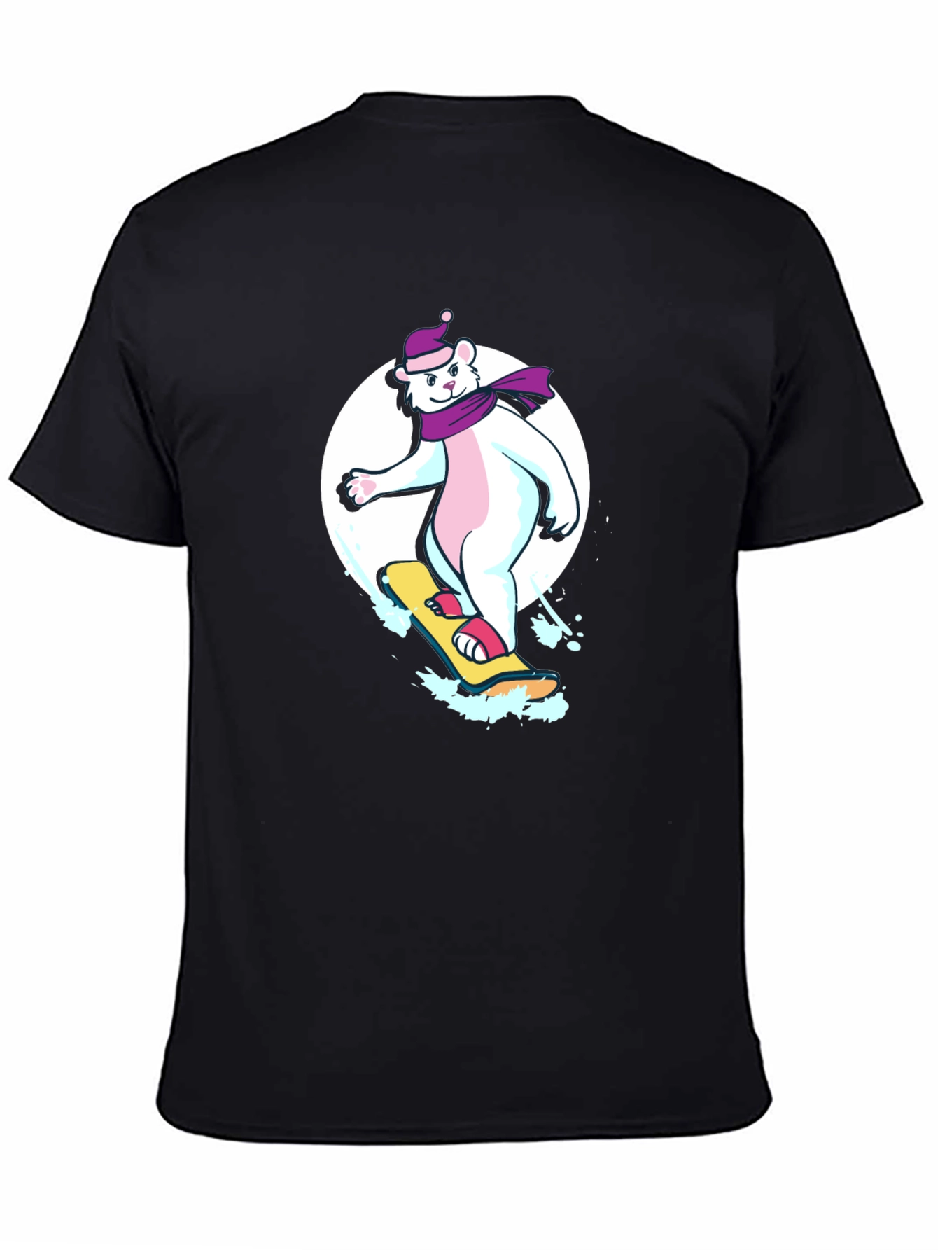 Cool Bear Snowboarder Graphic Tee