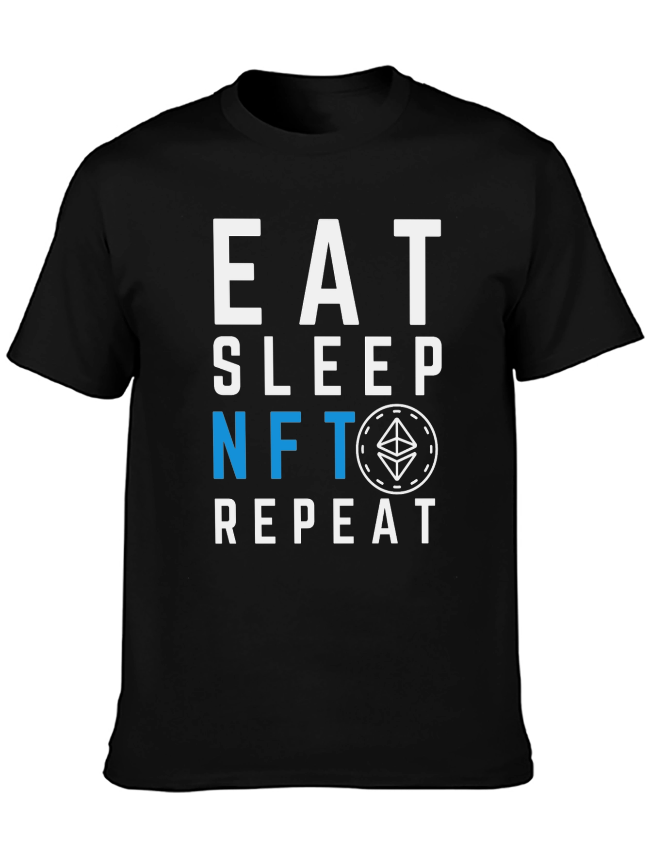 Eat Sleep NFT Repeat Graphic Tee