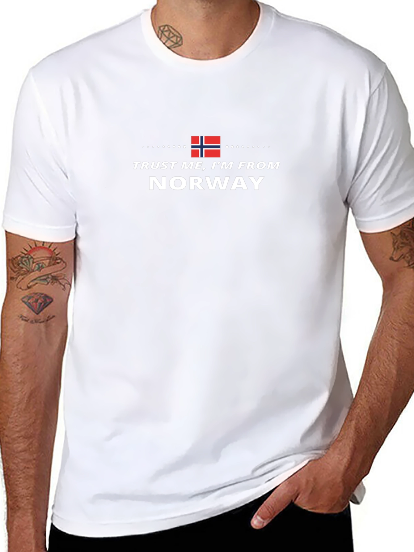 Trust Me Im From Norway Black T-Shirt
