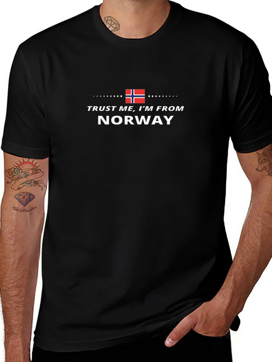 Trust Me Im From Norway Black T-Shirt