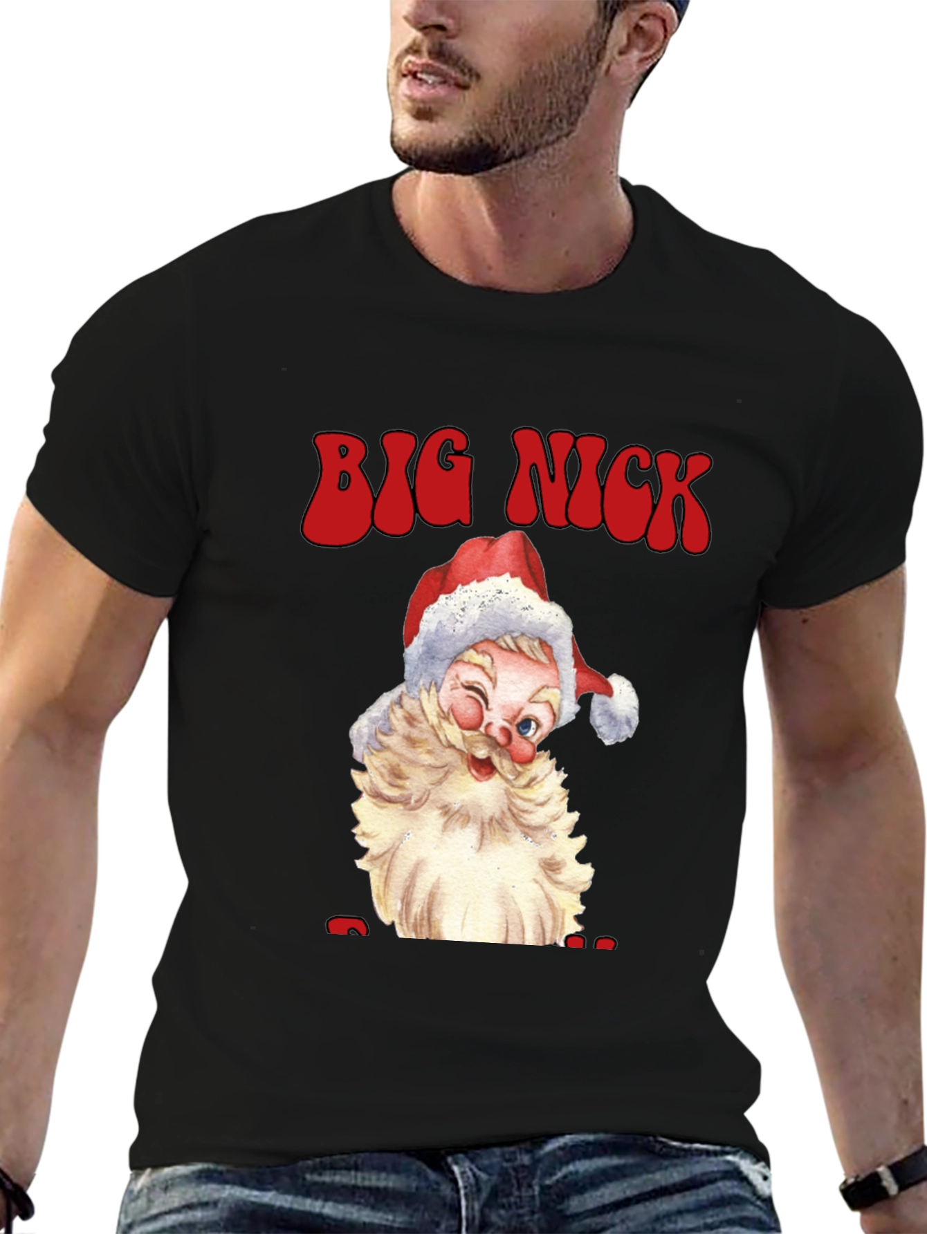 Big Nick Santa Graphic Tee - Holiday Cheer