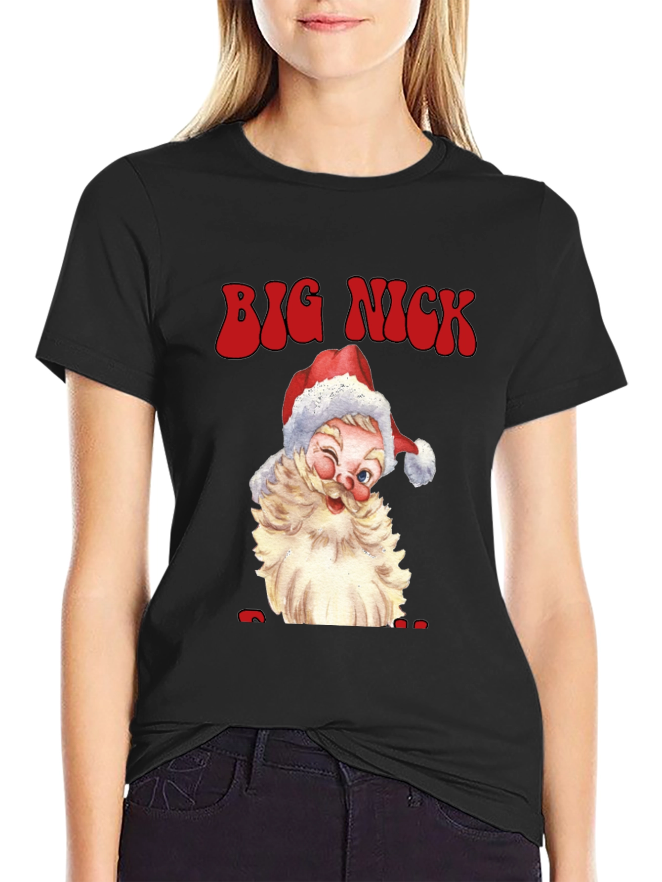 Big Nick Santa Graphic Tee - Holiday Cheer