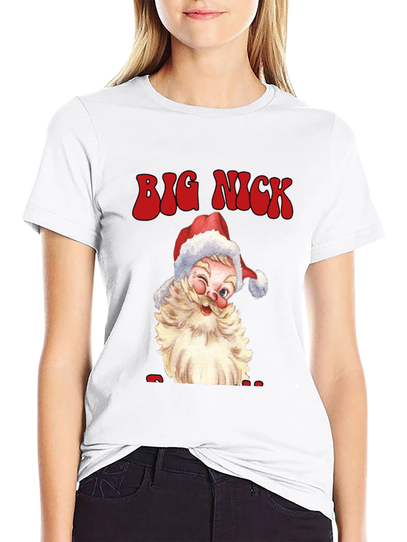 Big Nick Santa Graphic Tee - Holiday Cheer