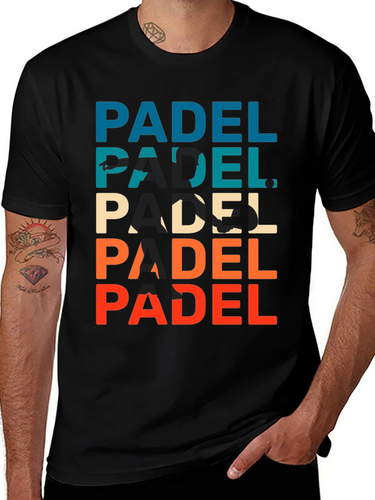 Retro Padel Player Graphic T-Shirt
