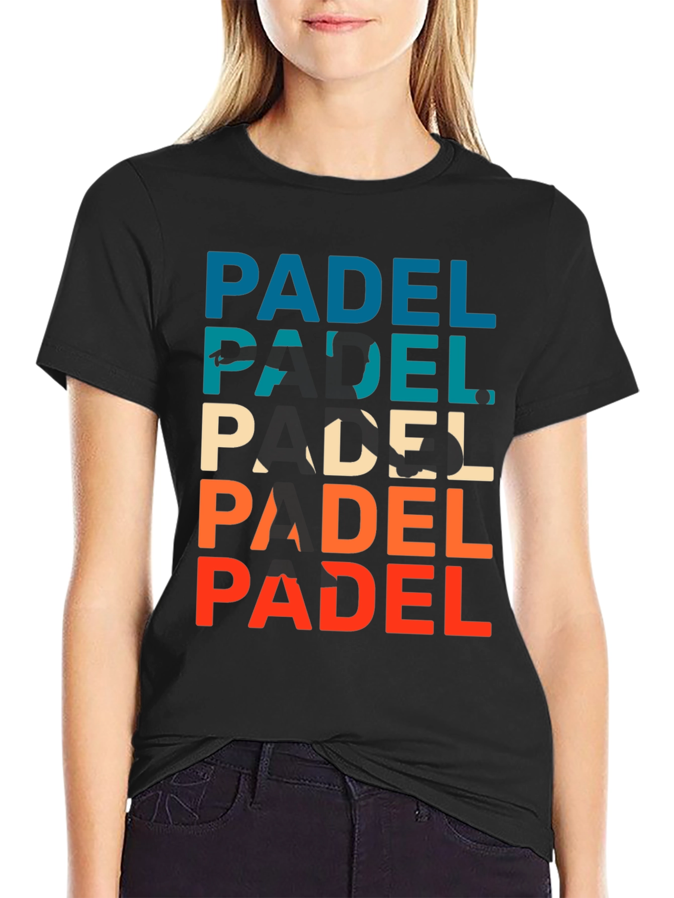 Retro Padel Player Graphic T-Shirt