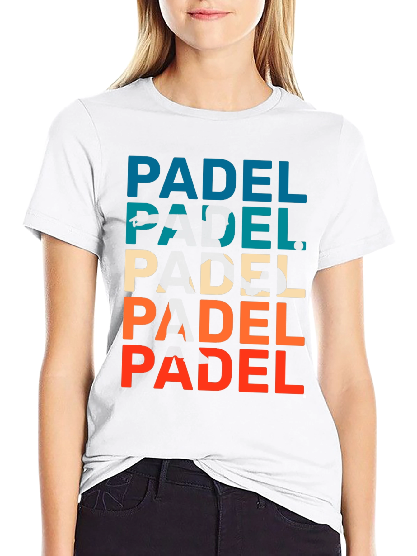 Retro Padel Player Graphic T-Shirt