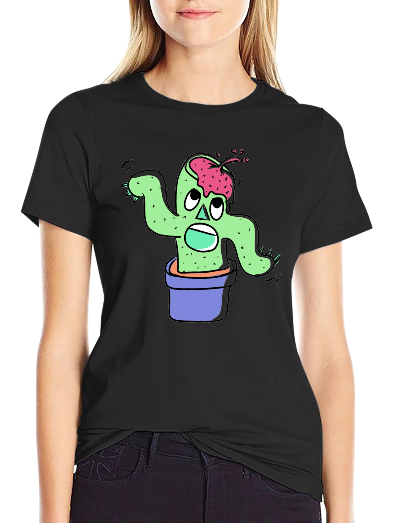 Zombie Cactus Plant T-Shirt