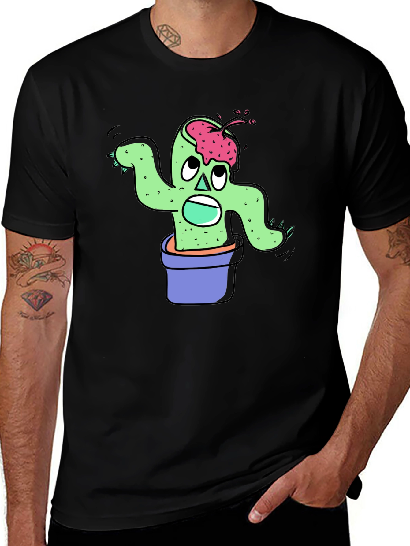 Zombie Cactus Plant T-Shirt