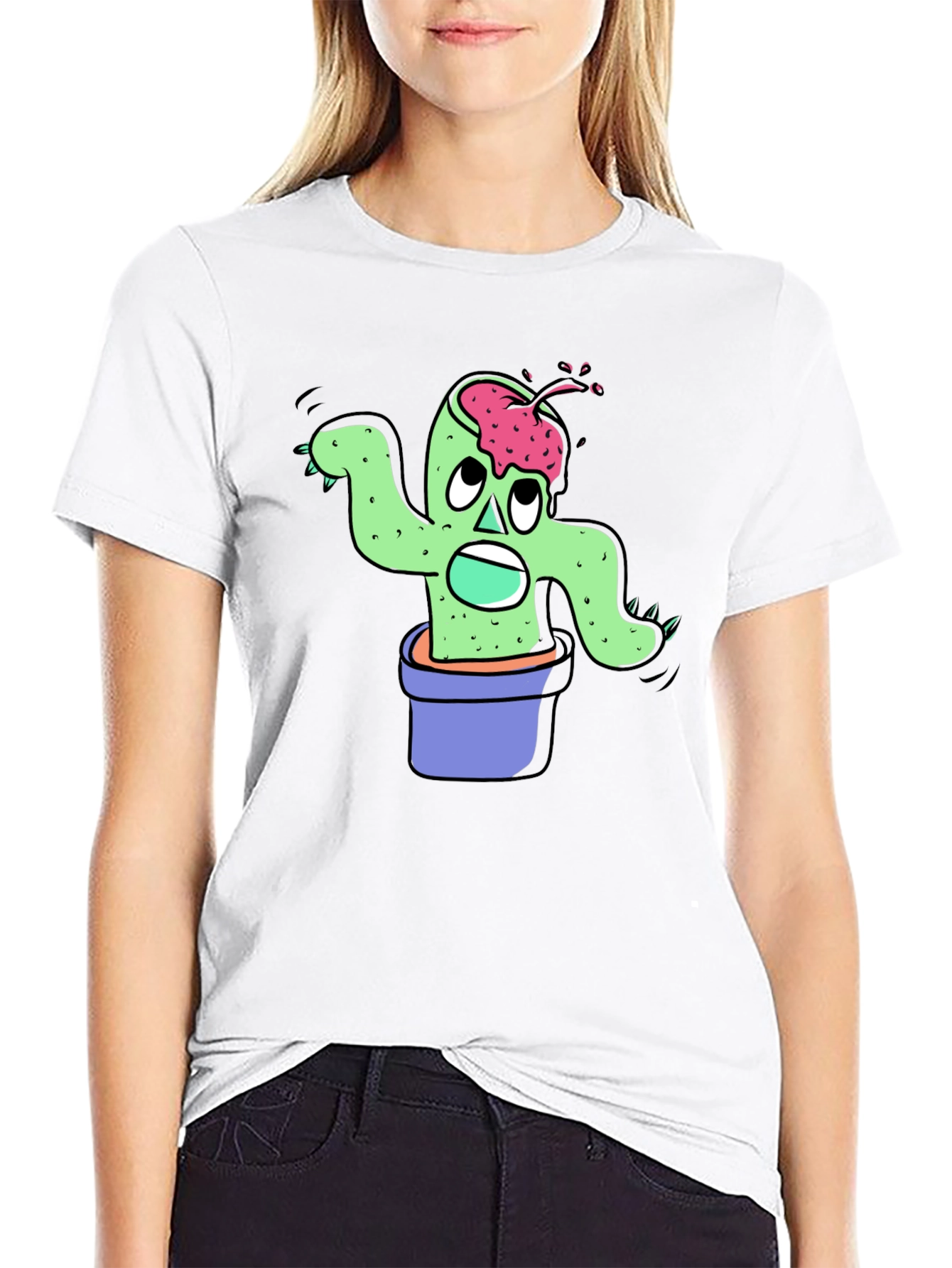 Zombie Cactus Plant T-Shirt