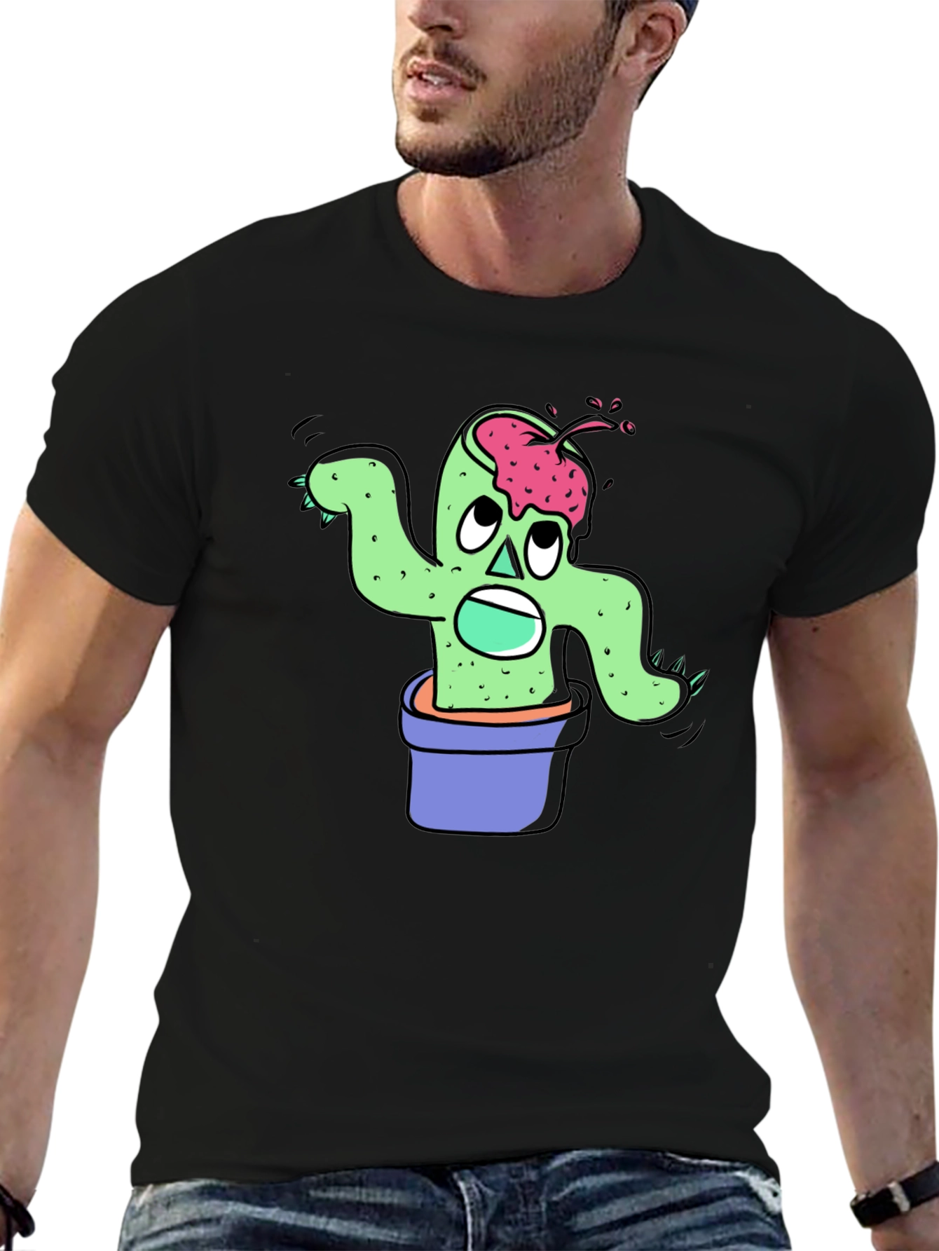 Zombie Cactus Plant T-Shirt
