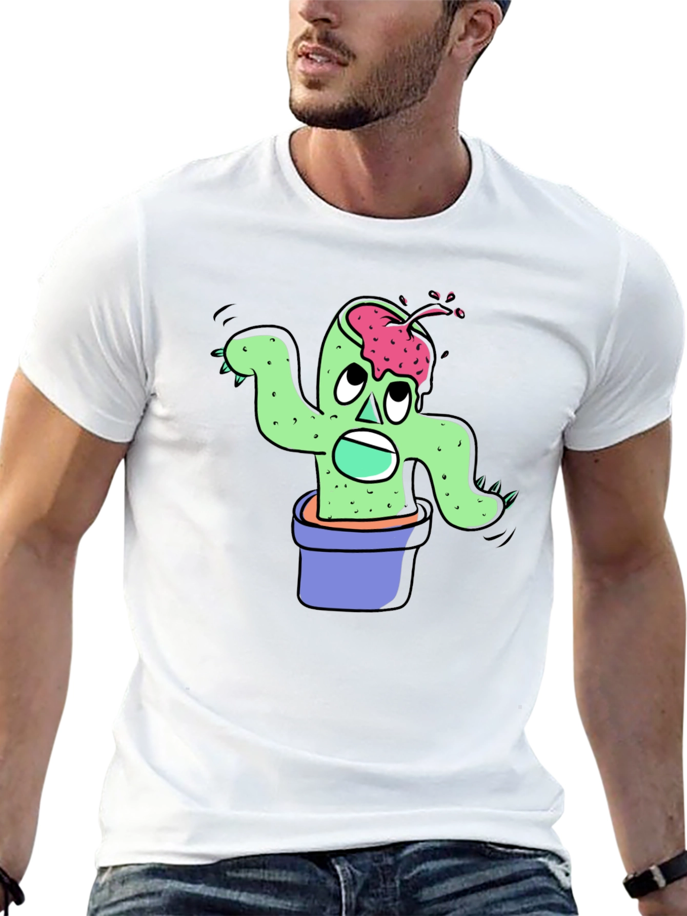 Zombie Cactus Plant T-Shirt