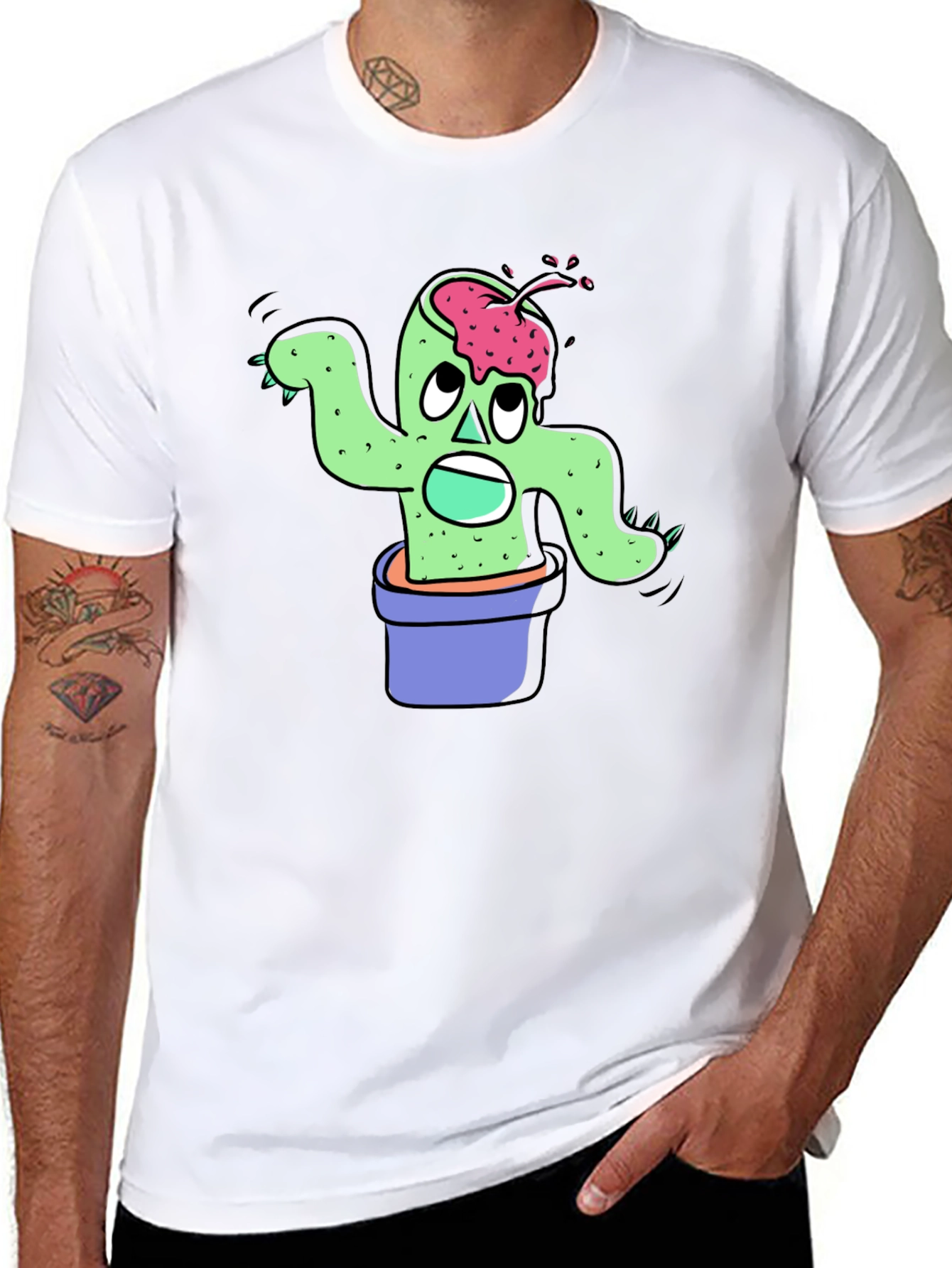 Zombie Cactus Plant T-Shirt