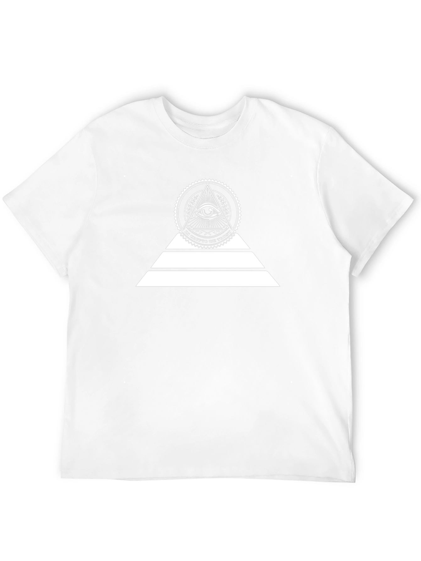 Crypto Pyramid Eye Graphic Tee - Black